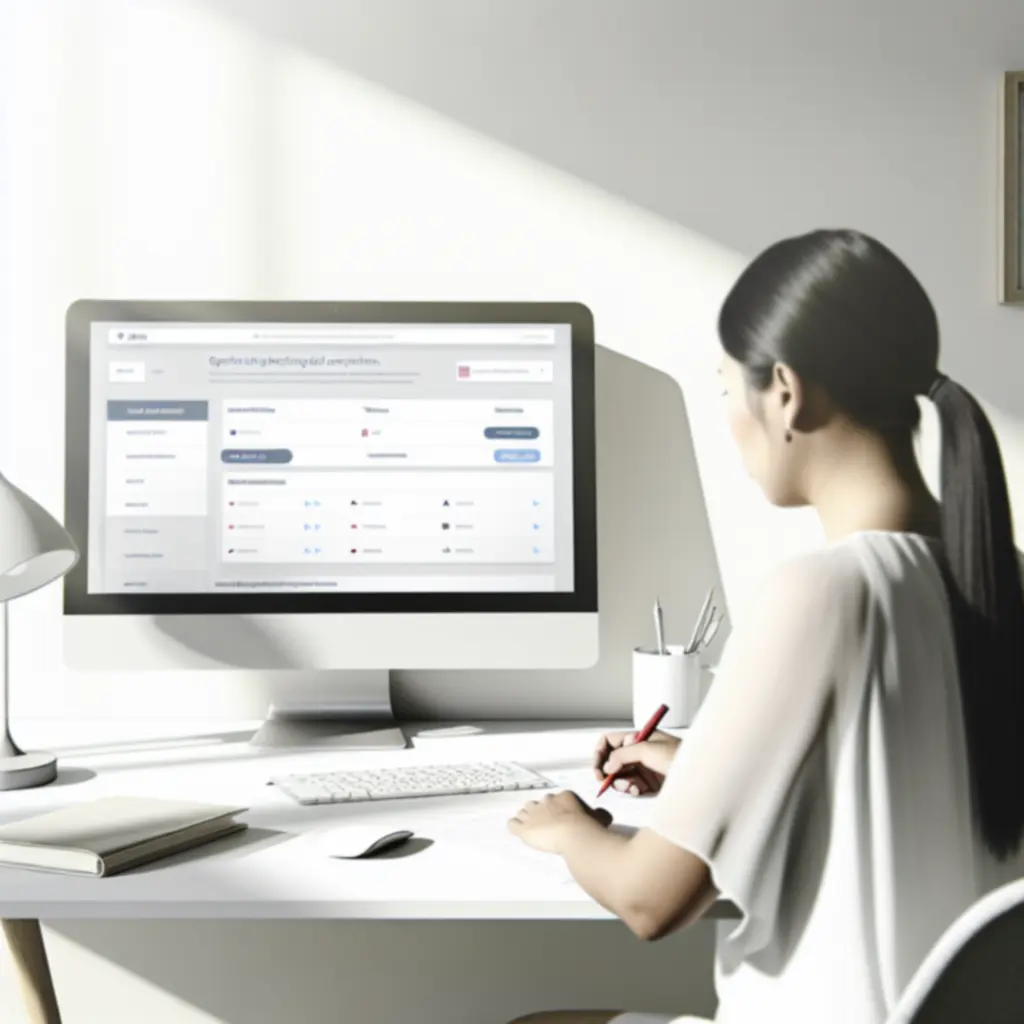 Illustration d’un utilisateur comparant plusieurs sites de paris sportifs sur écran