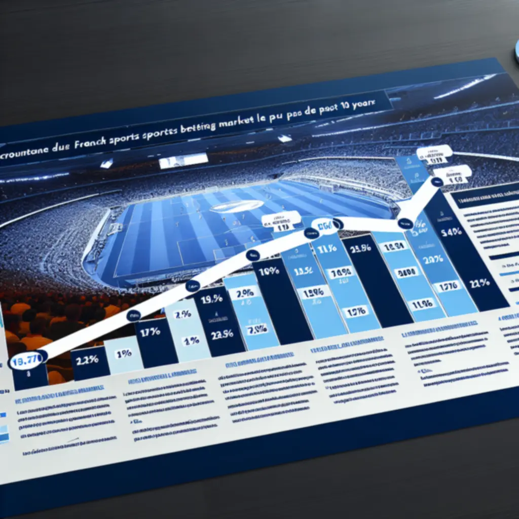 Courbes illustrant l'évolution du marché français des paris sportifs