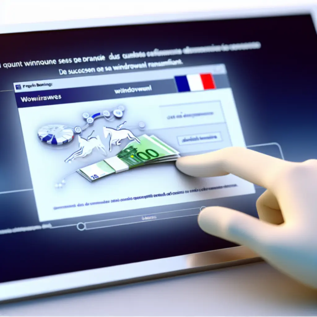Illustration du processus de retrait des gains sur une plateforme de paris sportifs
