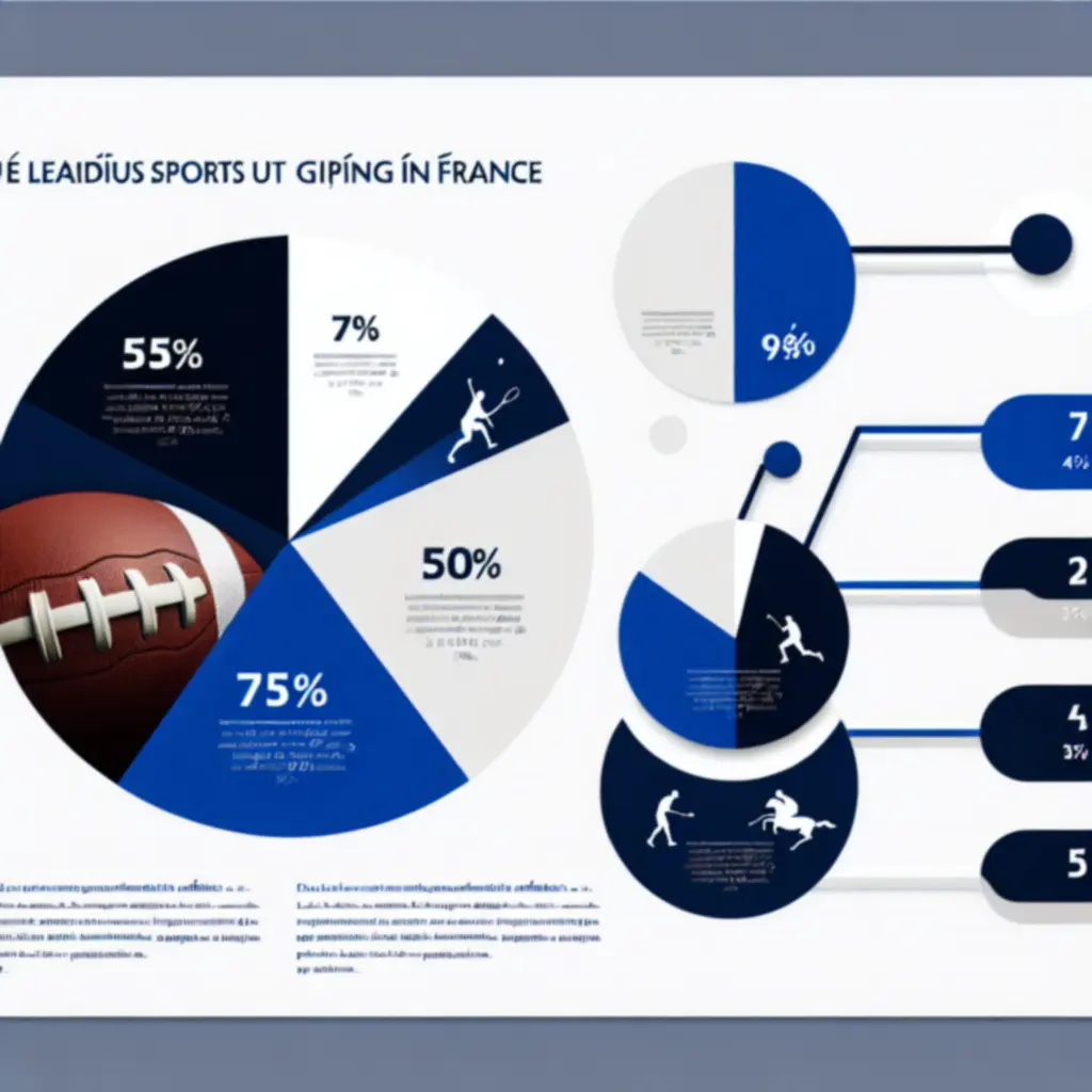 Diagramme des sports les plus populaires pour les paris en France